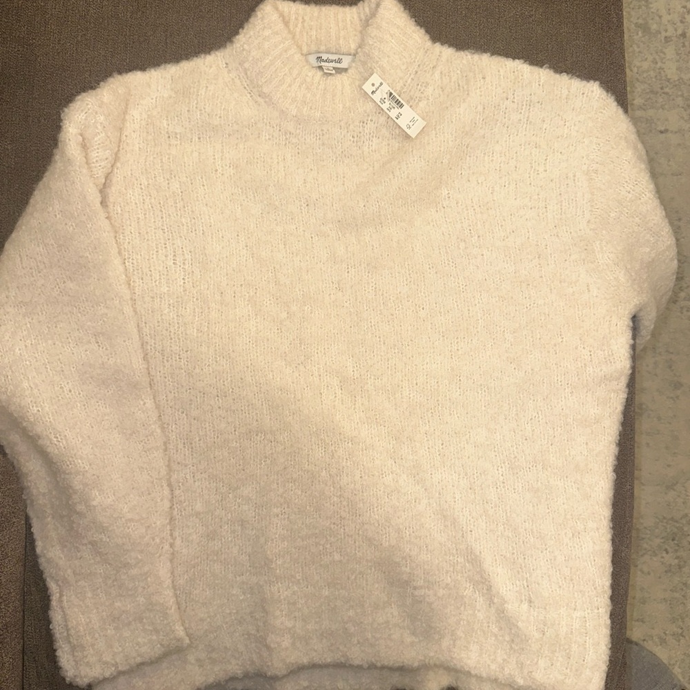 Madewell Wool-Alpaca Blend Bouclé-Knit Oversized Sweater